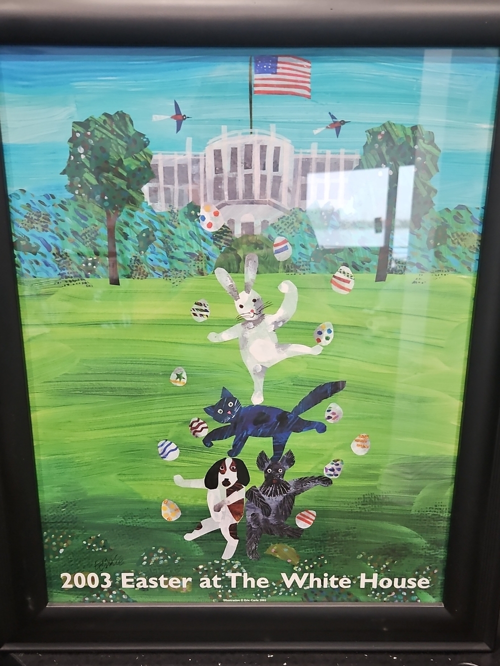 2003 White House Easter Egg Roll Framed Poster